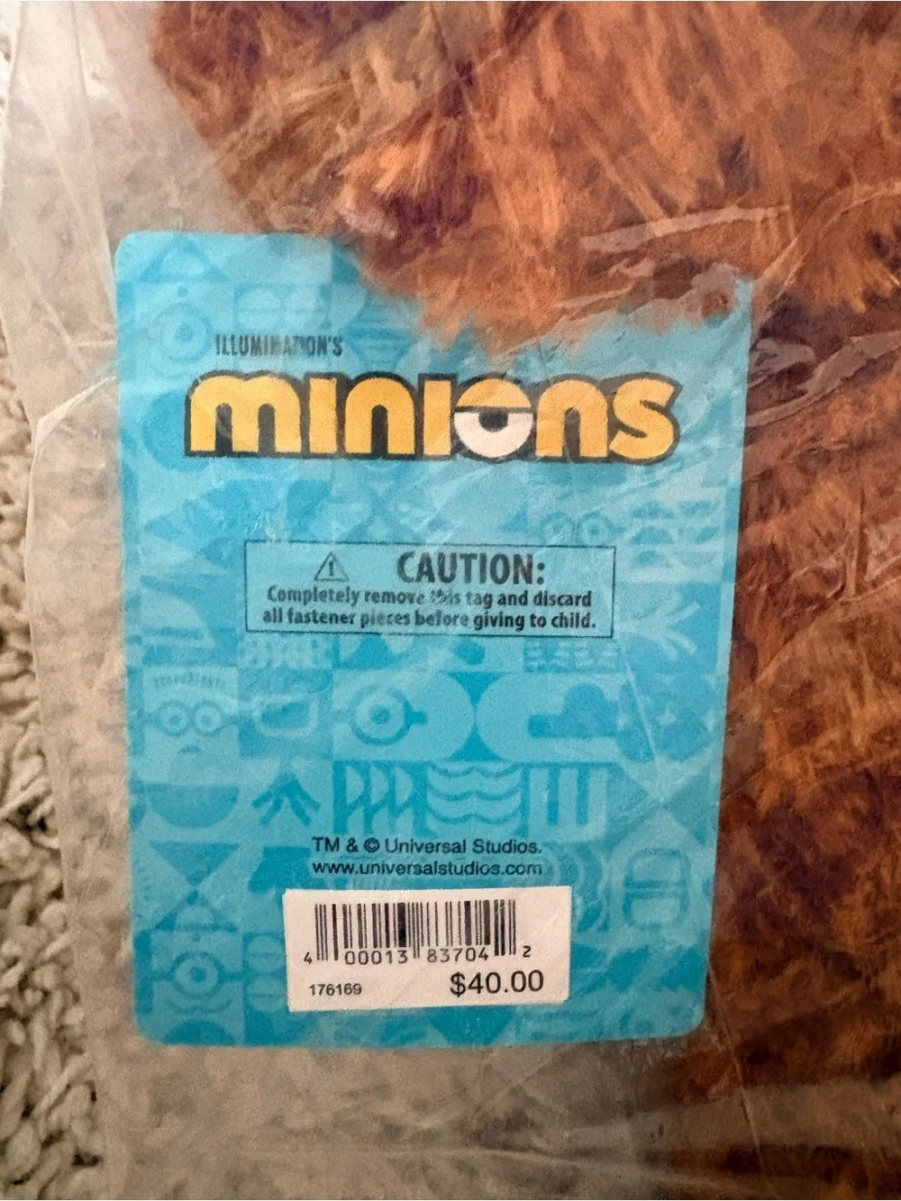Minions Bob Tedder Bear Tim NWT Universal Studios Exclusive